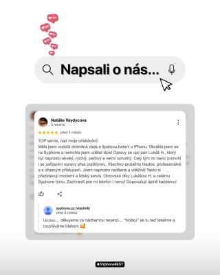📣 Napsali o nás… Vaše zpětná vazba nás posouvá dál. Děkujeme, že sdílíte své zkušenosti, moc si toho vážíme! 💬 Máte...