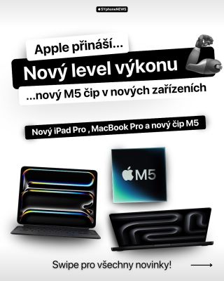 🚀 Apple odhalil nový iPad Pro a MacBook Pro s čipem M5 Rychlejší, chytřejší a výkonnější než kdy dřív, připravte se na...
